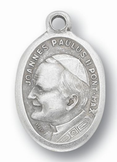 Saint John Paul II Medal made of Silver Oxidized Metal - F.C.