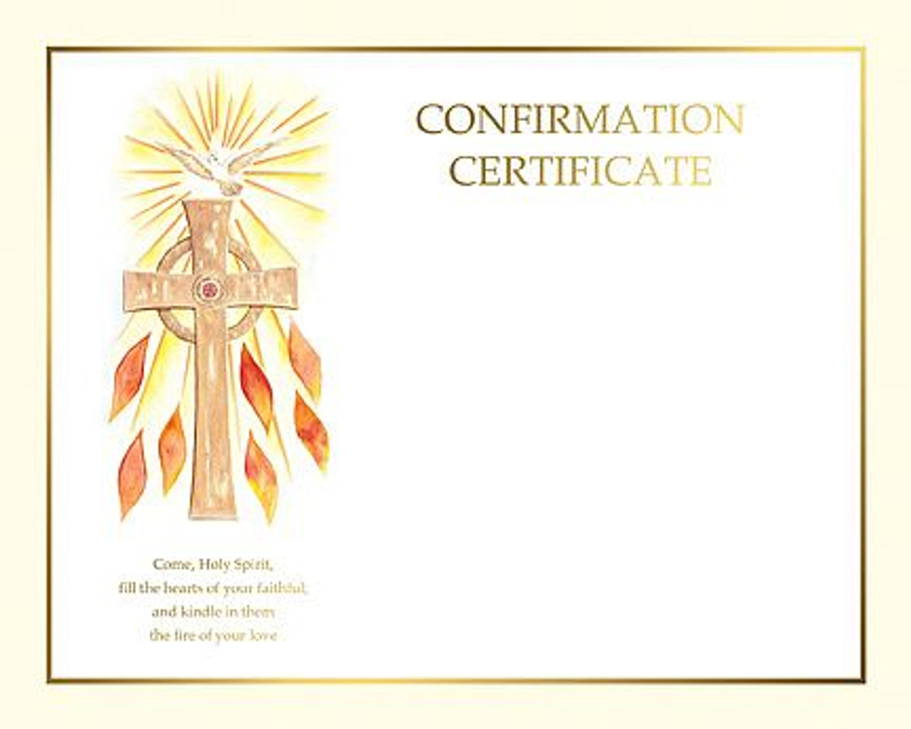 Confirmation Certificate Create Your Own Style BCXS114 F C