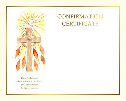 confirmation certificate - create your own - style bcxs114 - f.c.