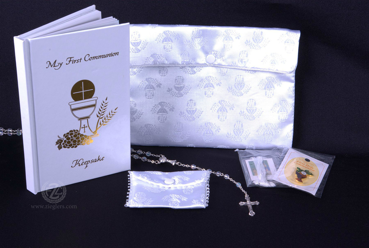 First Communion gift set for girls decade picture in English | online sales  on HOLYART.com