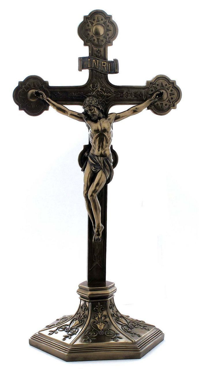 Standing-Crucifix-Cold-Cast-