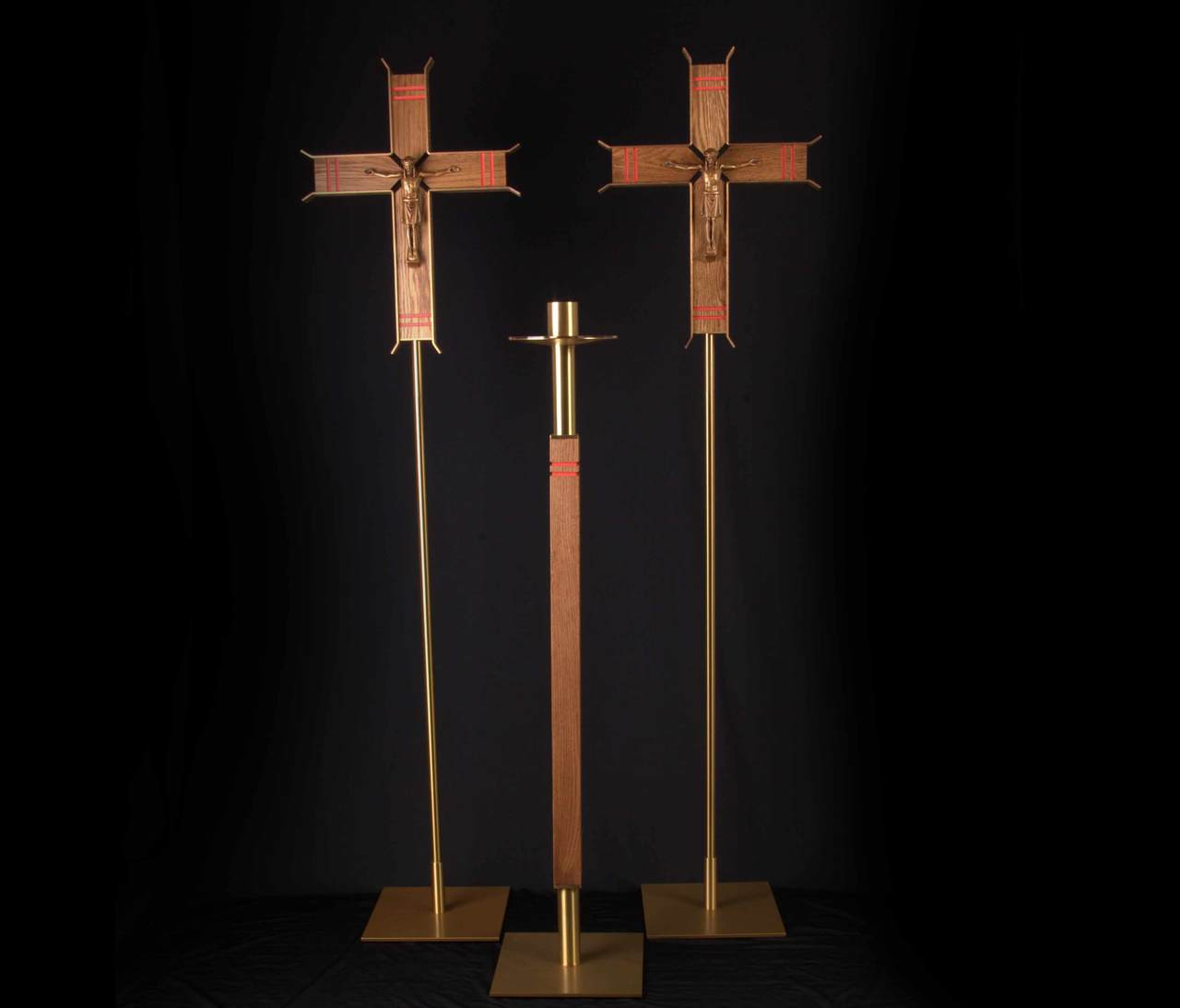 Wooden Paschal And Processional Cross Set Xxcset1 F C Ziegler Company