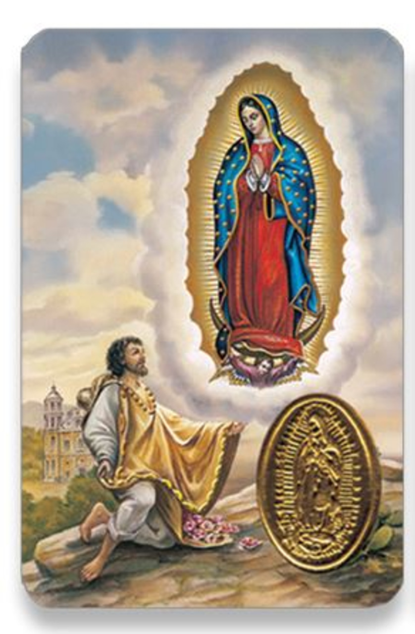 Virgen de Guadalupe, Holy Card, Spanish