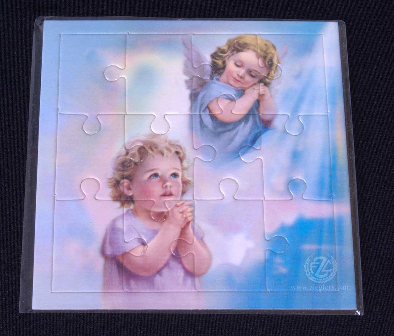 Mini Puzzle, Children, Guardian Angel with Praying Child - F.C.