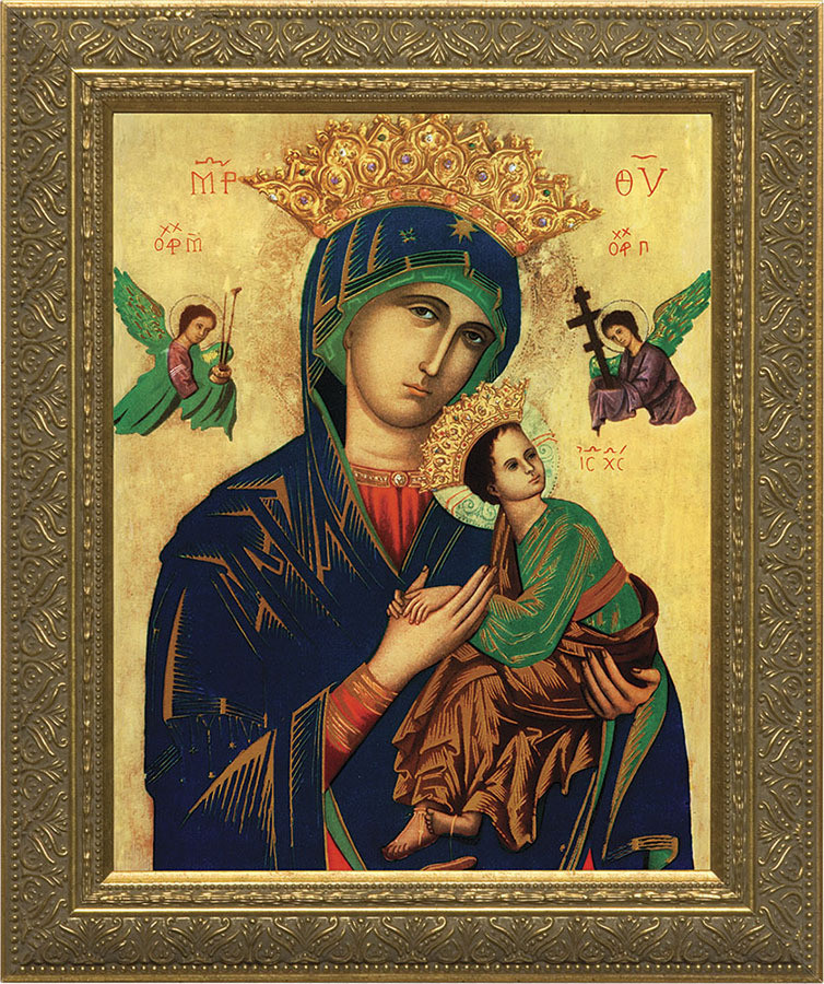 Our Lady of Perpetual Help Framed Print 12" x 16" F.C. Ziegler