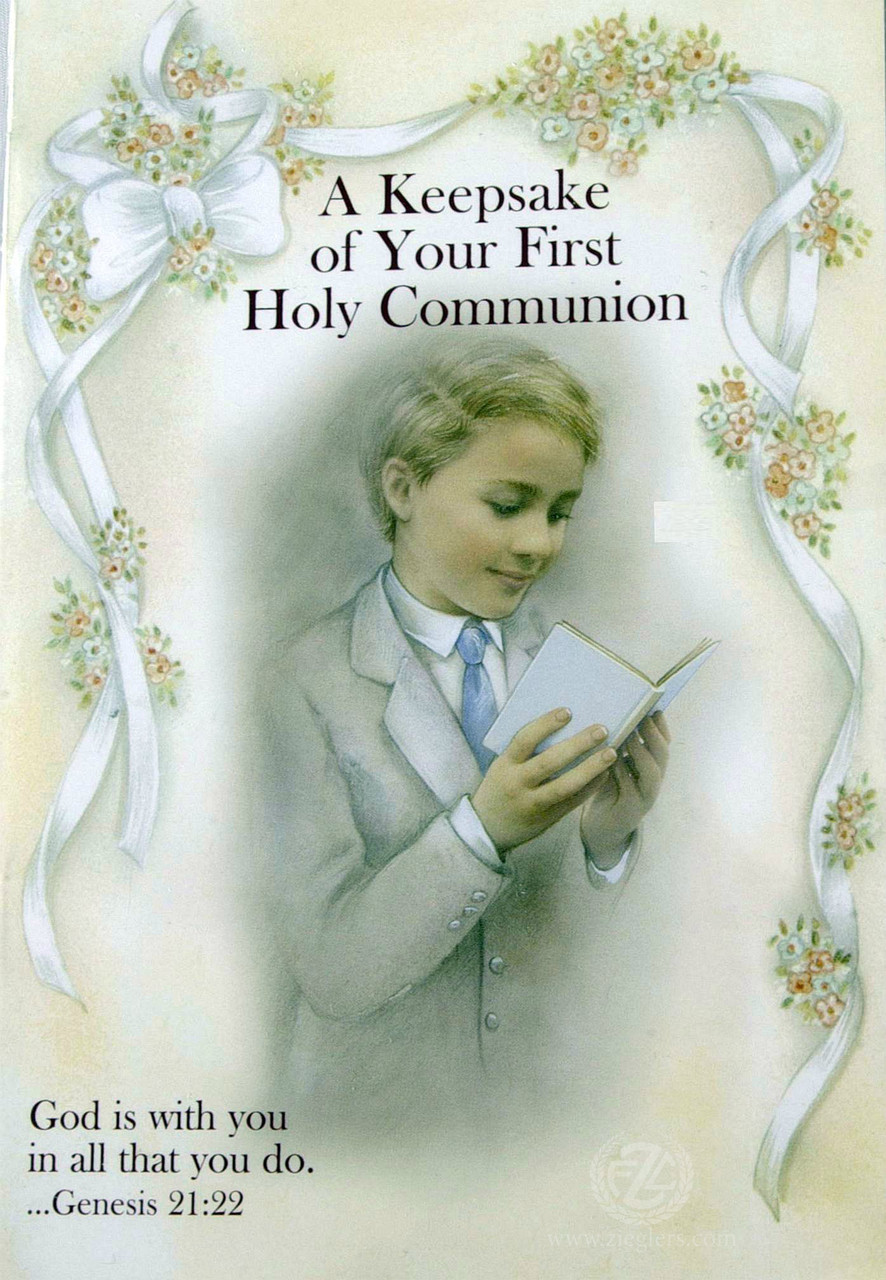 A Keepsake Of Your First Holy Communion Gift Set Boy Ri11400cob F C Ziegler Company