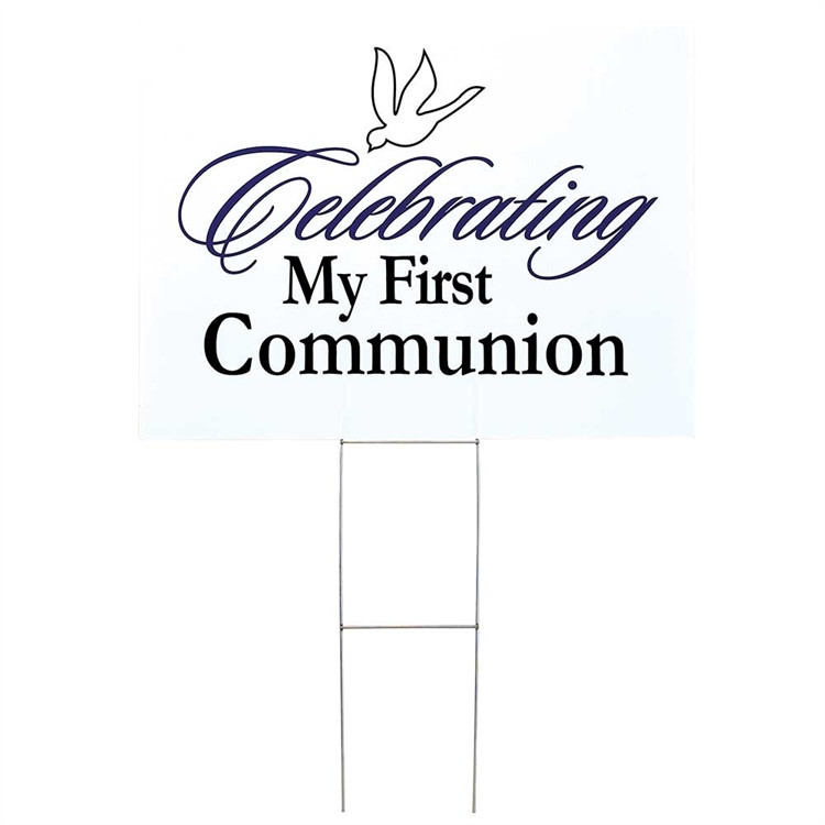 Celebrating First Holy Communion Yard Sign 18 X 24 F C Ziegler Company