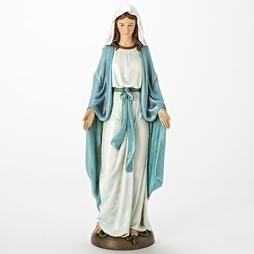 Our Lady of Grace Statue | Soft Hues of Blue & White | 18-1/2