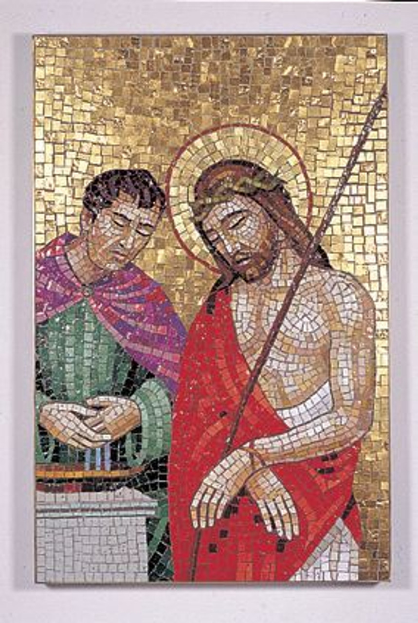 Stations Of The Cross 24 X 16 Mosaic For Church Made In