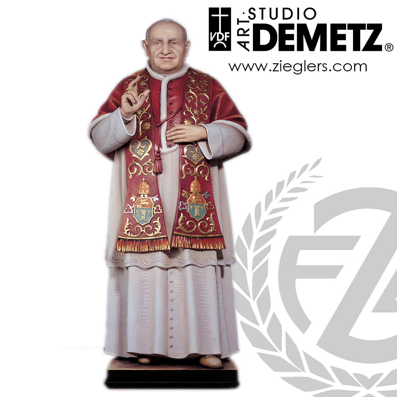 【中古】 New Church Popes Pope Leo XIV Statue – First Hand-painted Figurine of the New