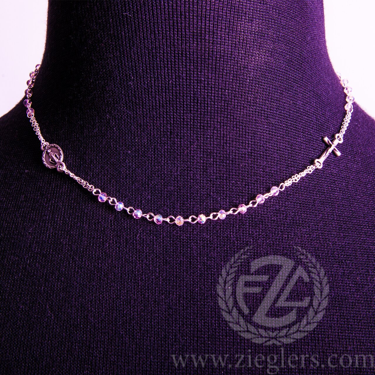 Necklace | Rosary Style | Cross, Medal 