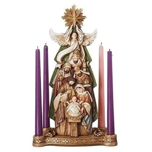 Holy Family Nativity Scene Advent Wreath | Under the Star | 15