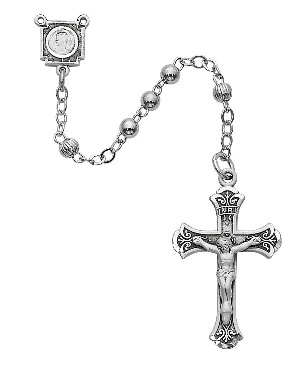 ROSARYHILL Fairfield Afterglow他 Rosary Beads | Sterling Silver l Sacred Heart of Jesus