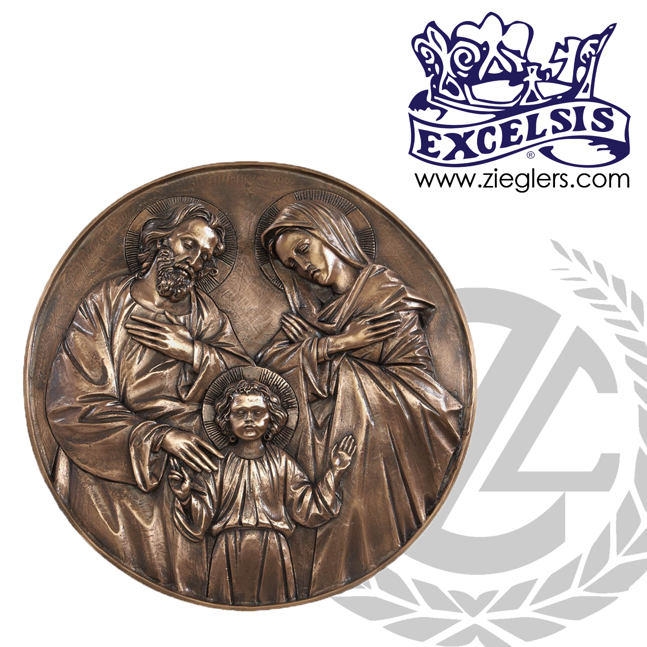 Holy Family Bronze Wall Plaque | 17