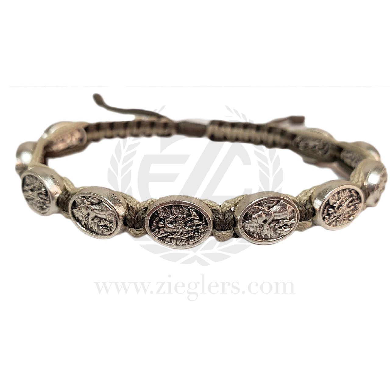 St. Joseph and St. Michael Saint Bracelet | Gray