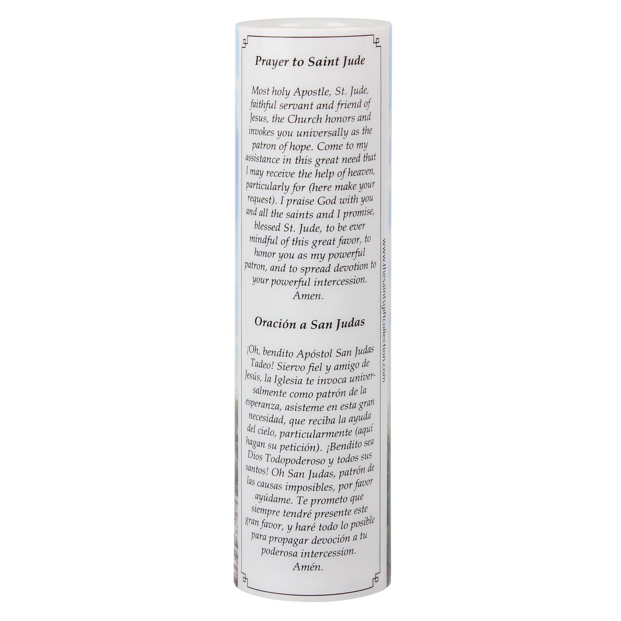 Saint Jude Electric Devotional Candle 8" Battery Operated Timer
