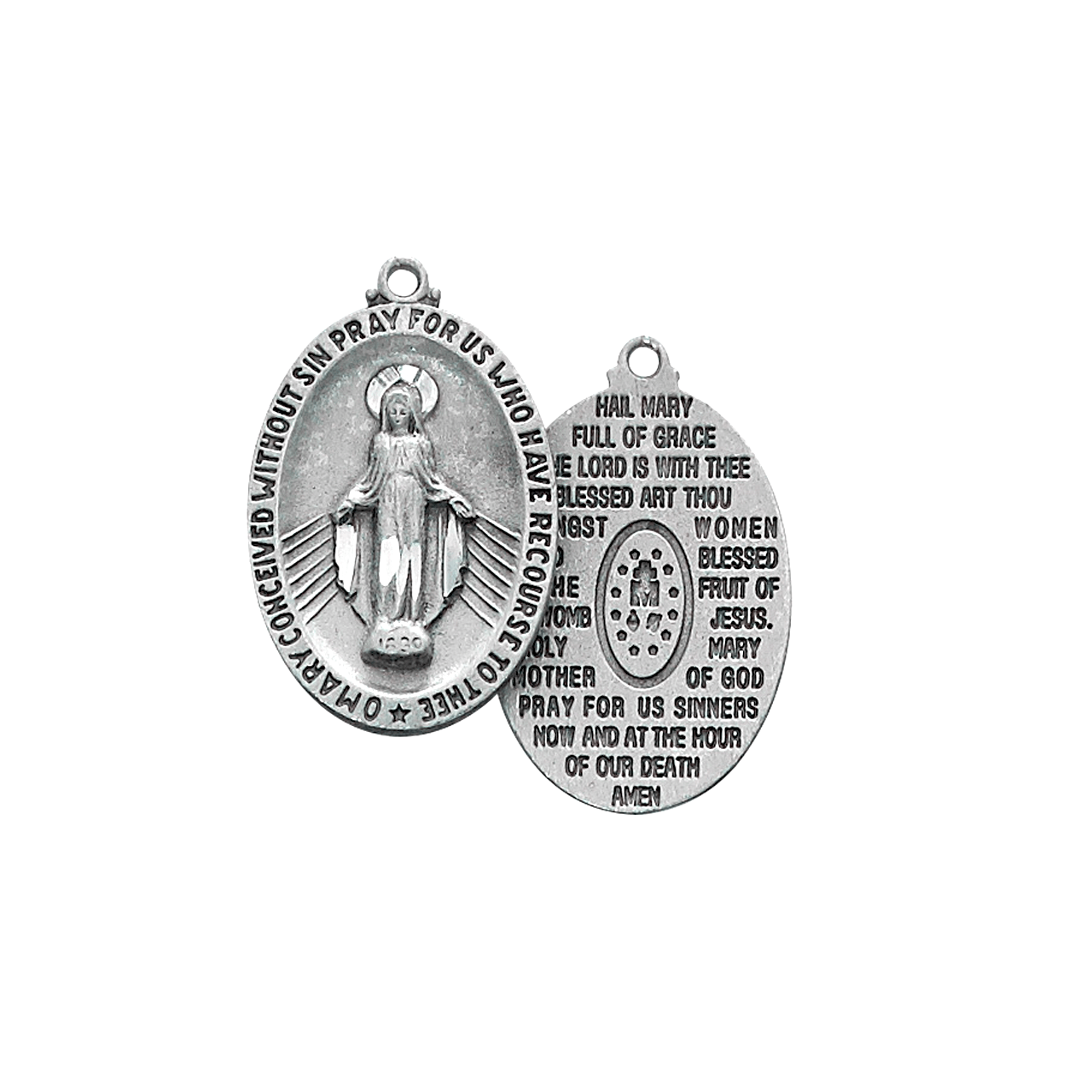 mary miraculous medal necklace