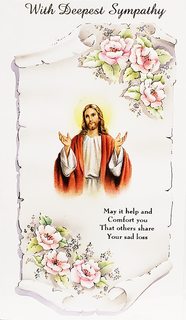 sympathy greeting card with