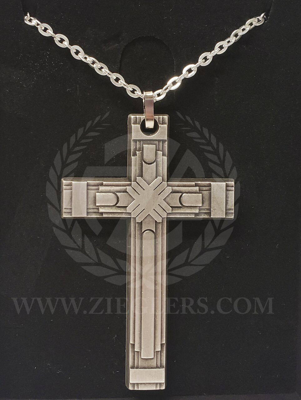 Necklaces : United Methodist Church Cross Silvertone Clergy ...