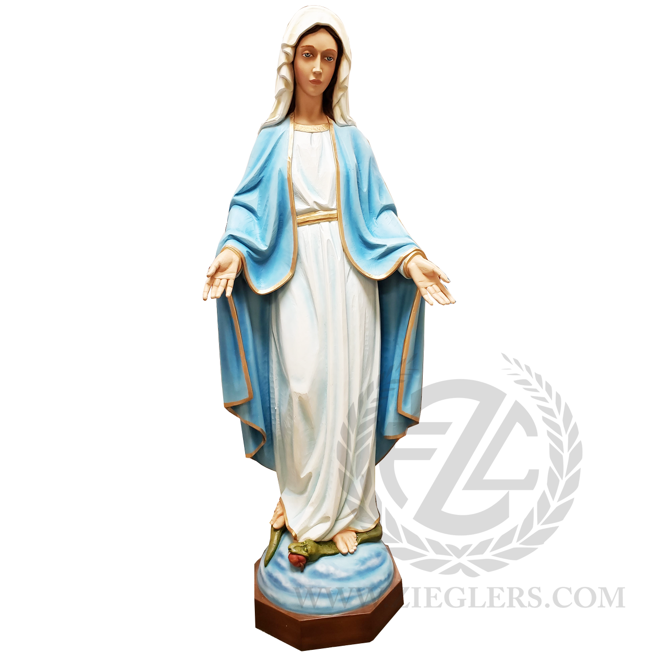 Our Lady of Grace Statue 63” Fiberglass Italy 44160 F.C