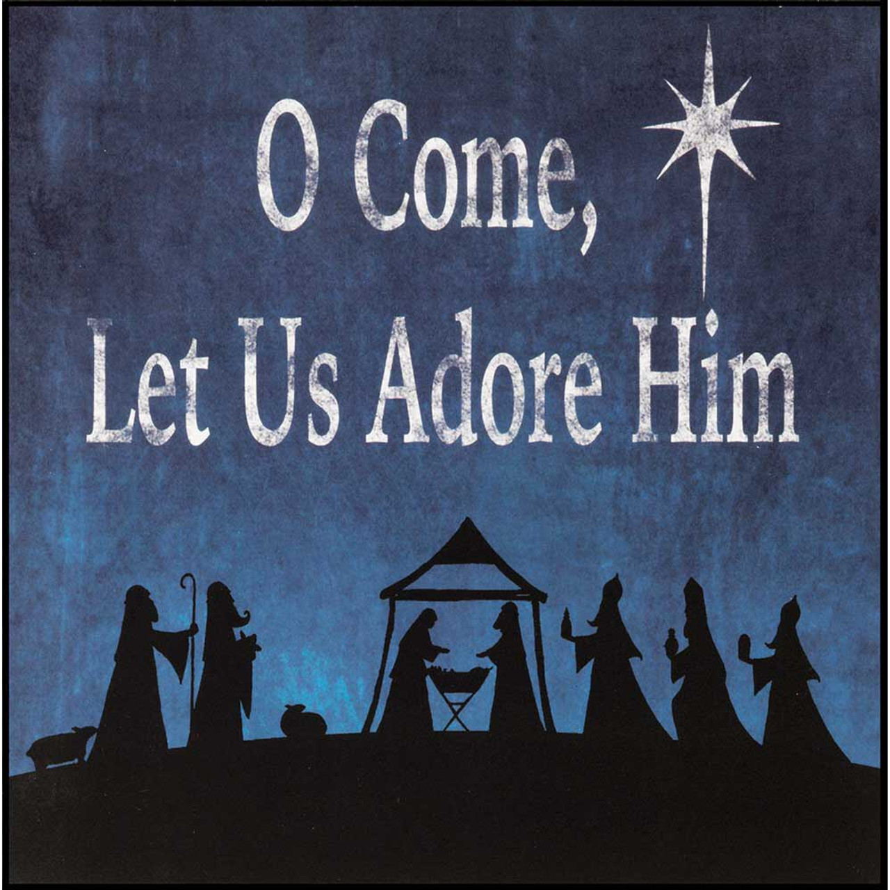 3 1/8 Inch O Come Let Us Adore Him Baby Jesus Ceramic Christmas Ornament 3 1/8 Inch O Come Let Us Adore Him Baby Jesus Ceramic Christmas Ornament