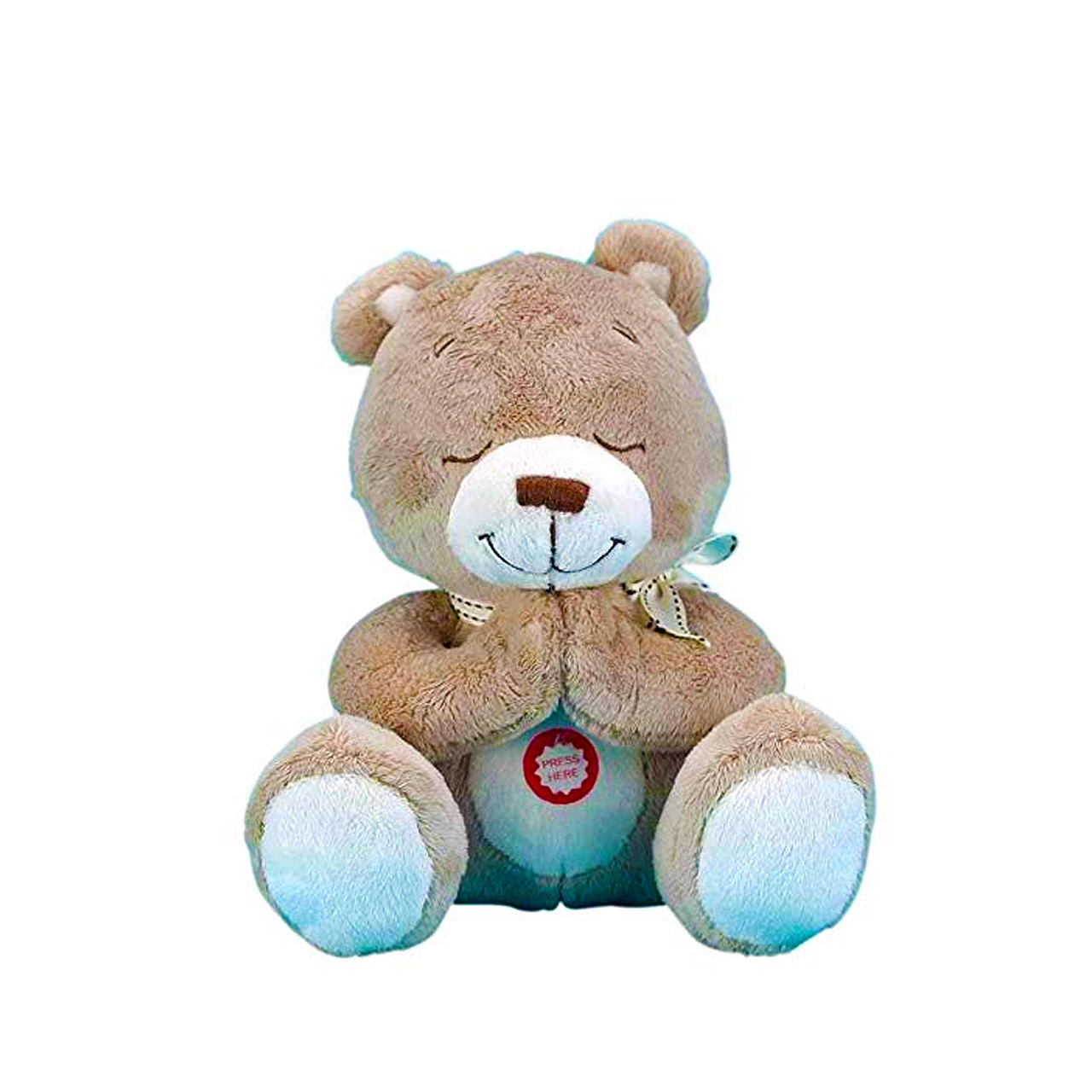 praying stuffed bear