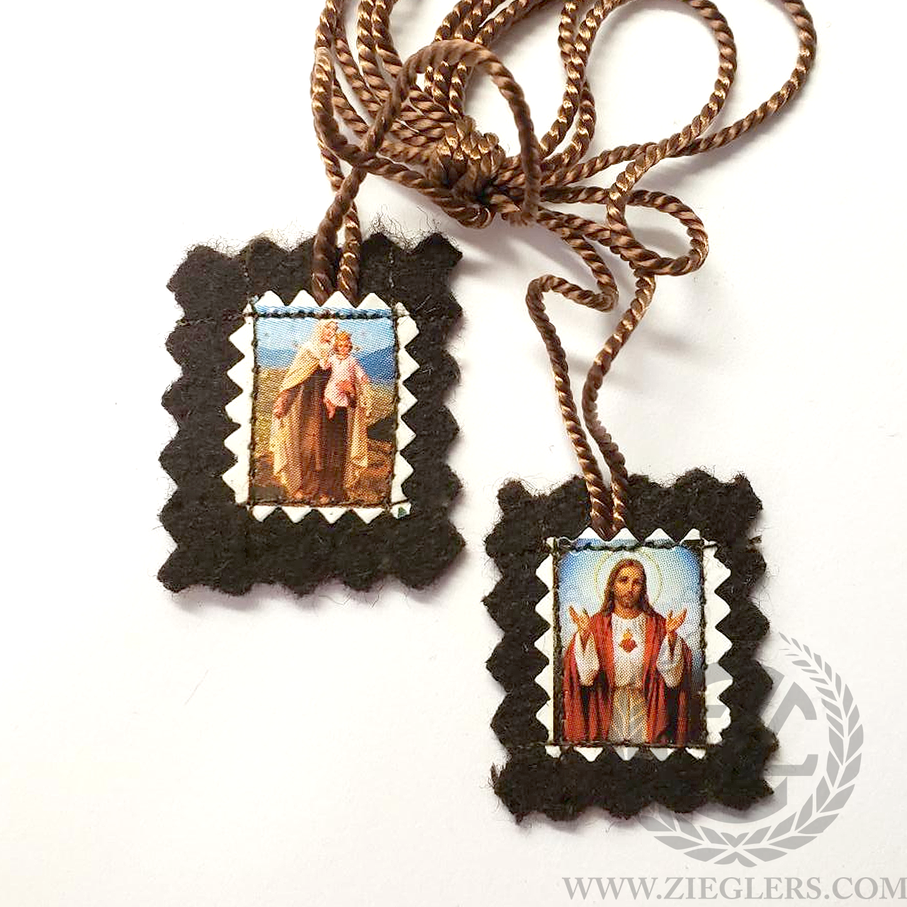 Sacred Heart of Jesus & Our Lady of Mount Carmel | Small Brown