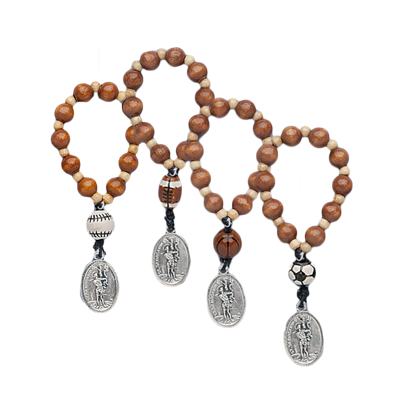 One Decade Sports Rosary, Available in 4 Sports, St Sebastian One Decade Sports Rosary, Available in 4 Sports, St Sebastian