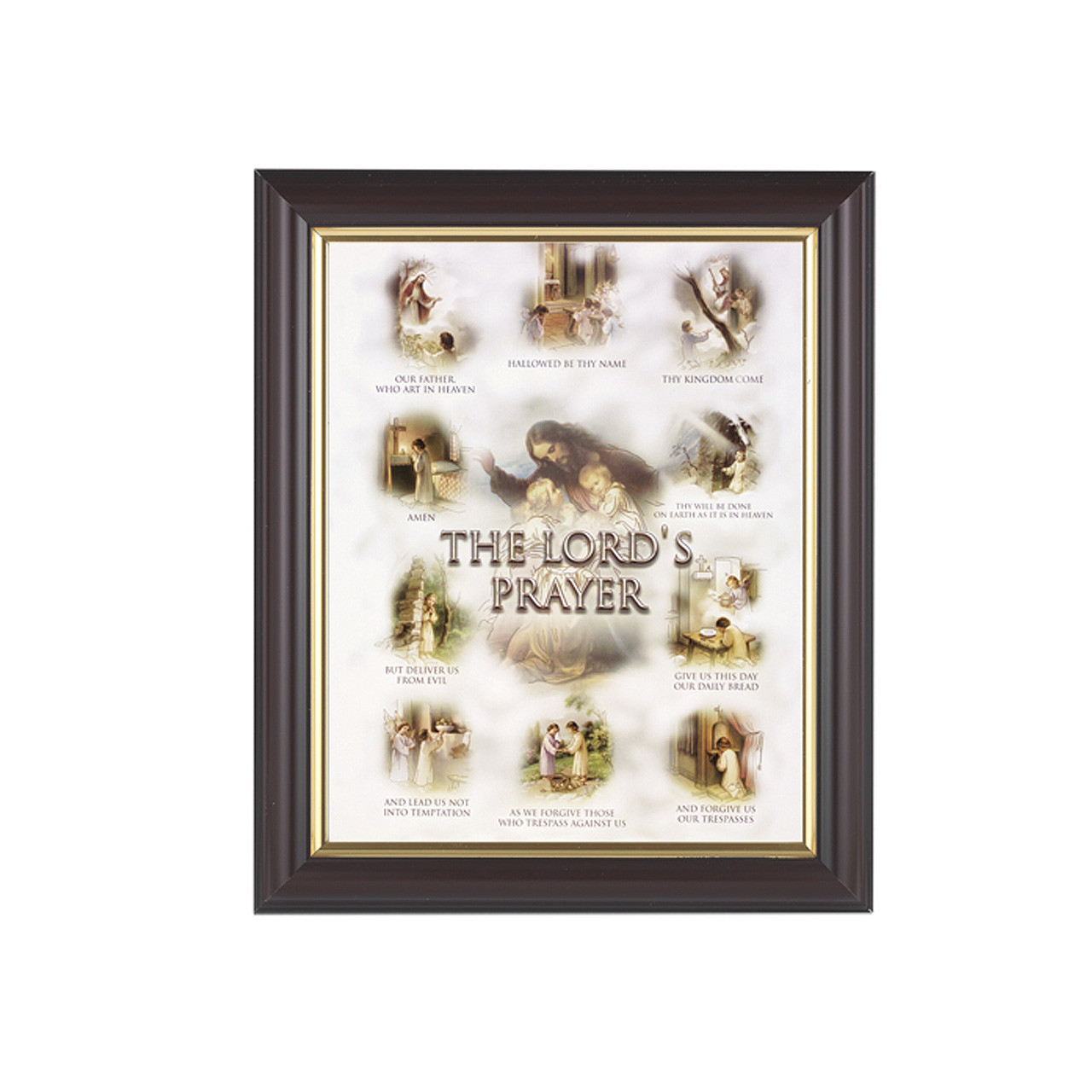 The Lords Prayer Framed Artwork 8" x 10" 133112 F.C. Ziegler Company