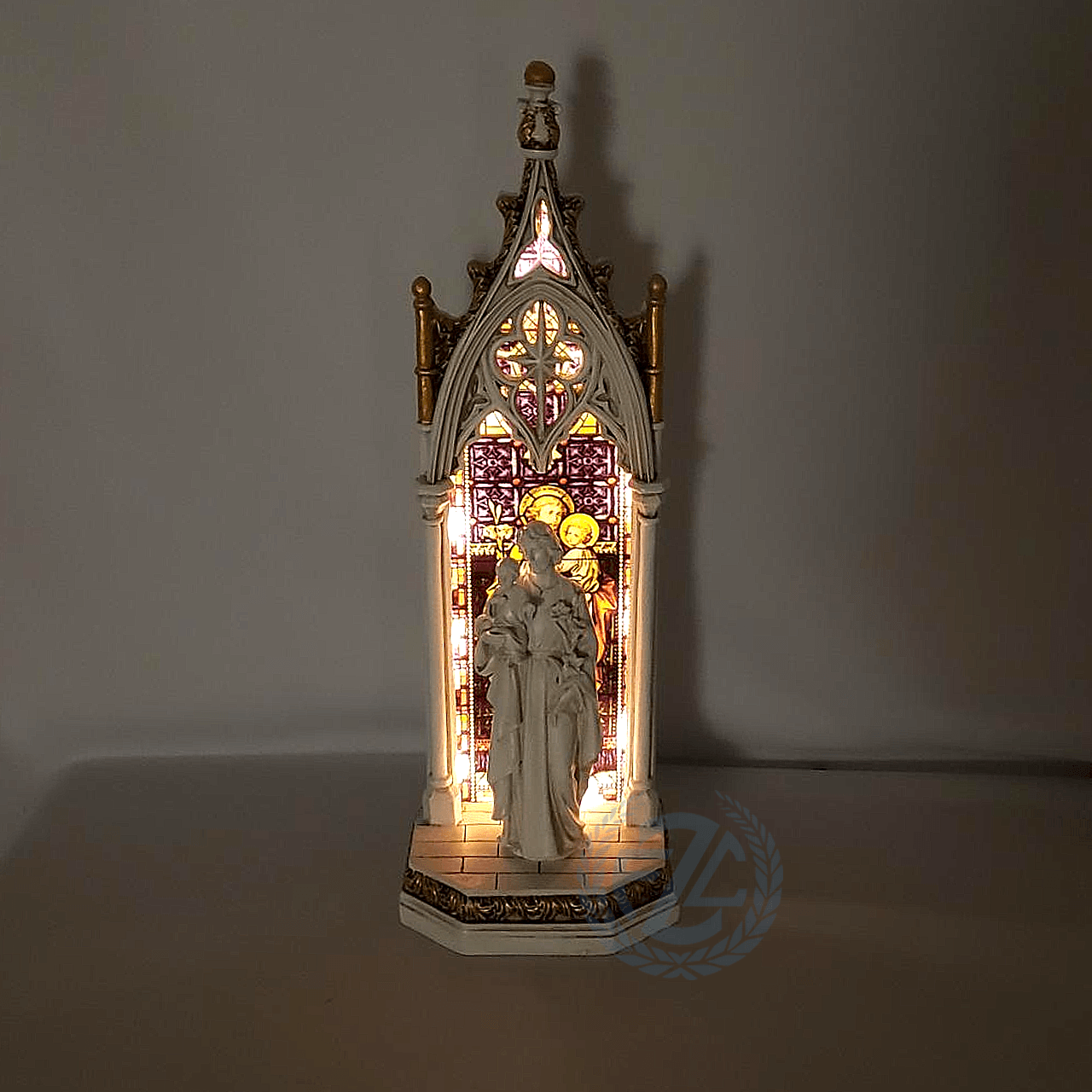 St Joseph & Child Arch Statue, LED Lighting, 11.75