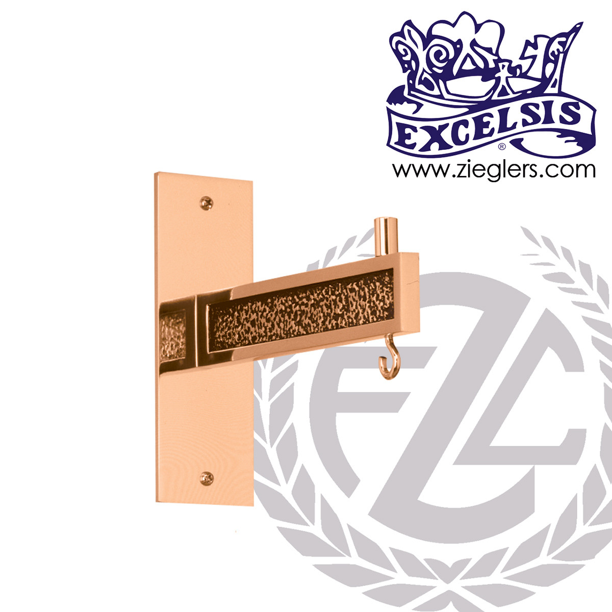 Contemporary Sanctuary Lamp Wall Bracket – 11" Projection, Brass or Bronze