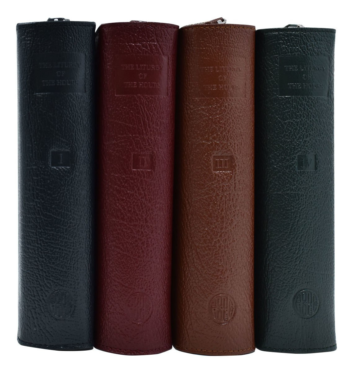 Case Set of 4, Liturgy of the Hours, Leather, Zippered, 40910LC