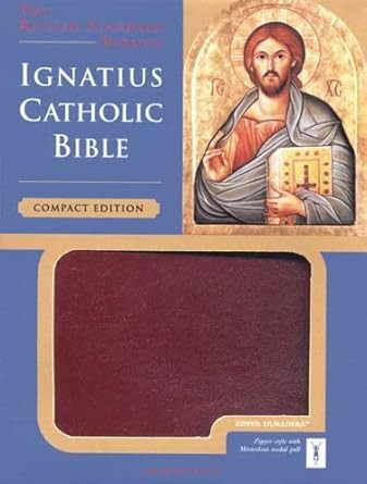 Compact Ignatius Bible RSV Catholic Zipper Burgundy Edition