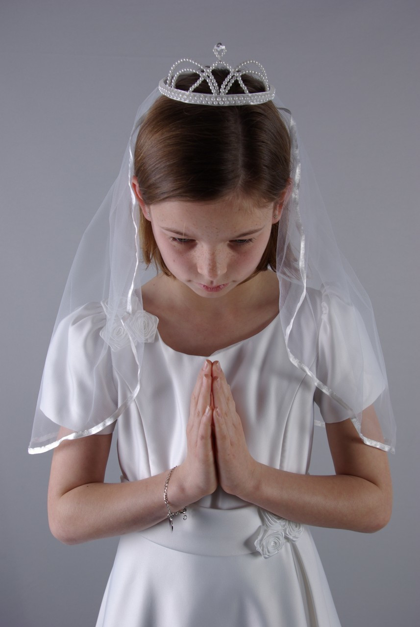 First Communion Wreath Veils for Sale | White First Communion Veils |  Beautiful First Communion Veils -Shop First Communion Dresses