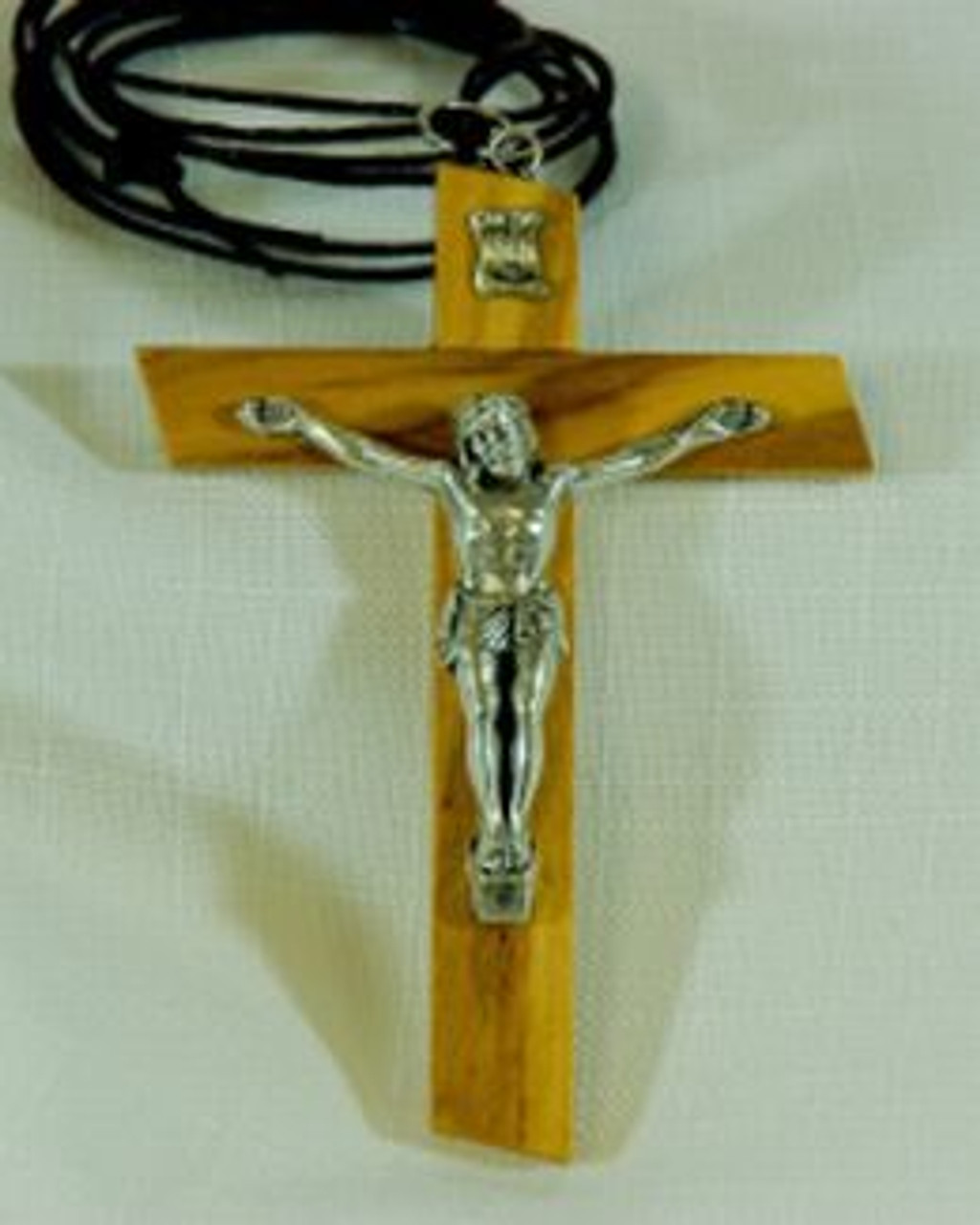 Olive wood Comfort Cross Necklace