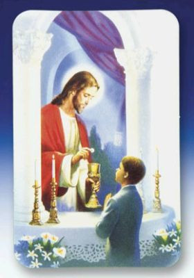 Cherished Memories | First Communion Card | Boy | 3-1/2" x 2-1/4" - F.C