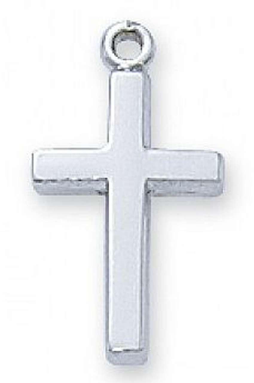 Cross Pendant Necklace | Baby | Sterling Silver | 13