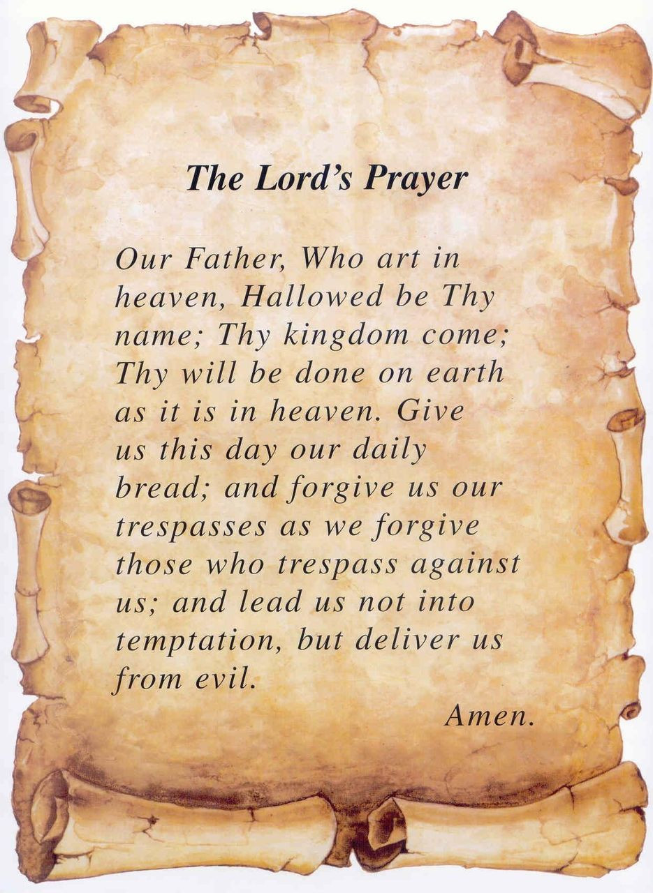 Printable Lord's Prayer