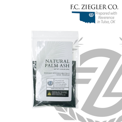 Palm Ashes for Ash Wednesday - Bag serves 1,200 total