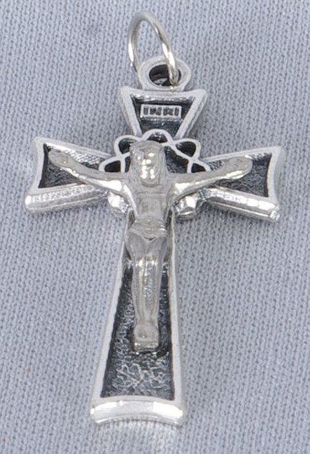 Crucifix pendant only made of oxidized metal measures 1 and 1 half inches G184ox Crucifix pendant only made of oxidized metal measures 1 and 1 half inches G184ox