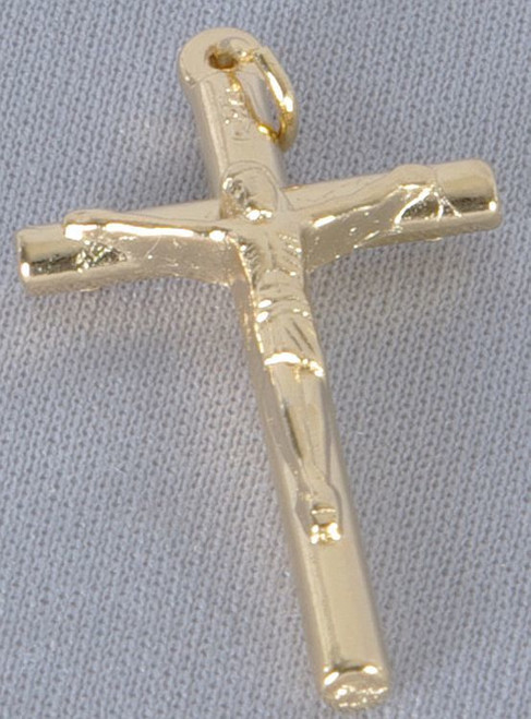 metal-Crucifix-with-gold-colored-finish-measures-1-and-1-half-inches-from-italy-g288d metal-Crucifix-with-gold-colored-finish-measures-1-and-1-half-inches-from-italy-g288d