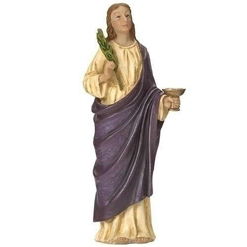Saint Lucy Statue | Holding Palm Branch | 3-1/2"| Resin | 40608 | ROPP Saint Lucy Statue | Holding Palm Branch | 3-1/2"| Resin | 40608 | ROPP