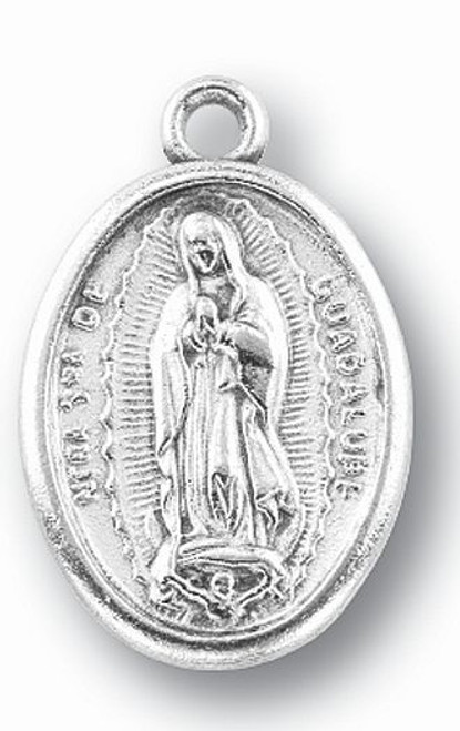 Oxidized Medal ONLY of Our Lady of Guadalupe - Style HI1086OLG Oxidized Medal ONLY of Our Lady of Guadalupe - Style HI1086OLG