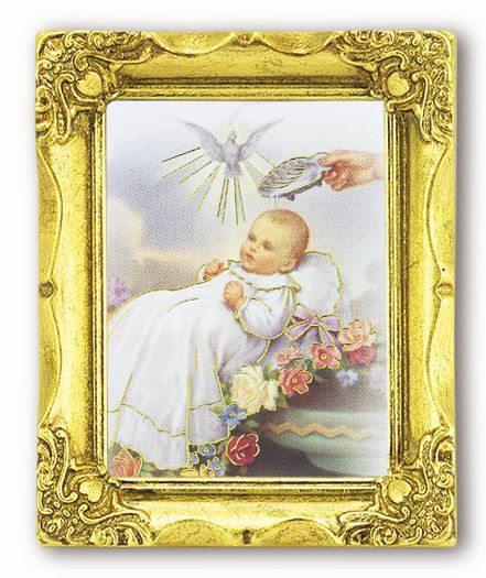 Baptized Baby, MiniPrint, Gilded Frame, 3