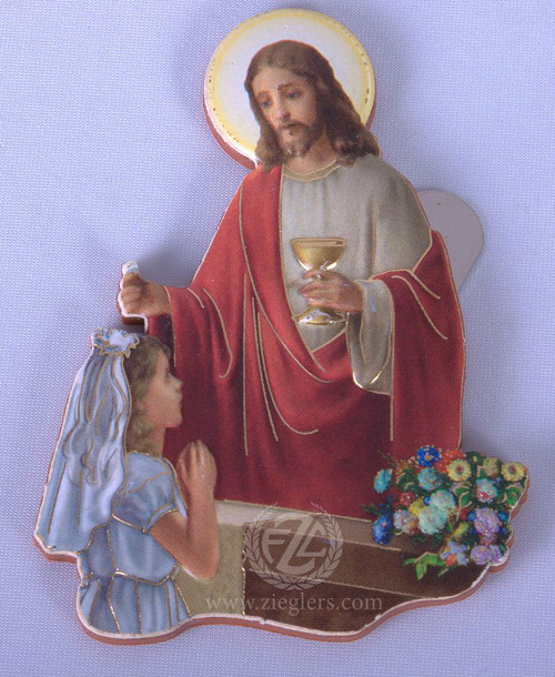 First Communion Magnet Christ Administers Holy Communion Girl FAR15K29 First Communion Magnet Christ Administers Holy Communion Girl FAR15K29