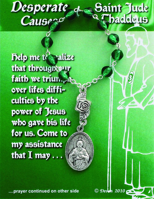 Decade Rosary - St Jude Thaddeus for Desperate Causes Style DV08022JUD