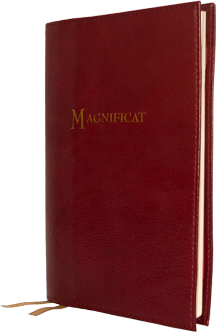 Magnificat Leather Cover in Burgundy Magnificat Leather Cover in Burgundy