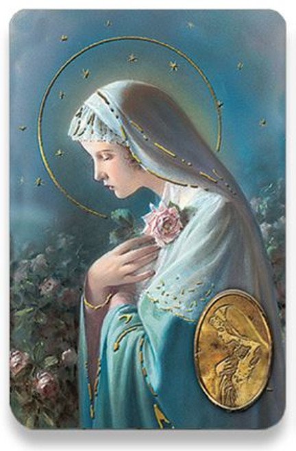 Holy Card of Plegaria a la Virgen "Rosa Mistica" - Spanish Holy Card of Plegaria a la Virgen "Rosa Mistica" - Spanish