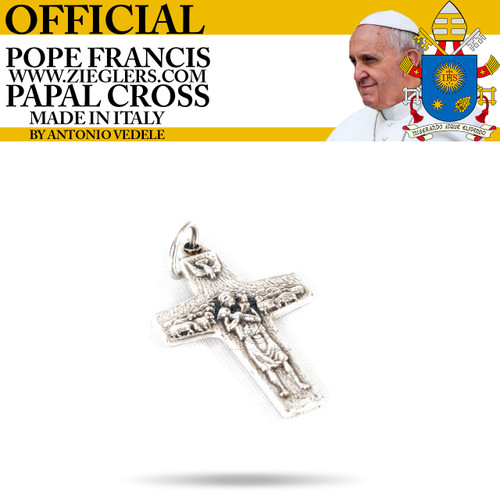 Official Pope Francis Pendant Papal Cross made of oxidized metal made in italy Zoom View smaller pendant LALG35 Official Pope Francis Pendant Papal Cross made of oxidized metal made in italy Zoom View smaller pendant LALG35