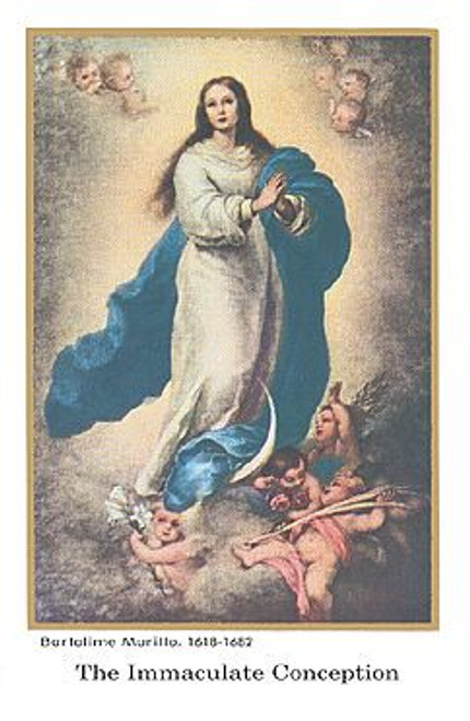 Holy Card | Immaculate Conception | Hail, Holy Queen Prayer | BCHG219AH013 Holy Card | Immaculate Conception | Hail, Holy Queen Prayer | BCHG219AH013